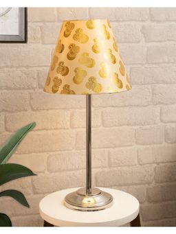 Homesake - Chrome 13" Metal Table Lamp Gold Peacock