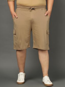 Club York - Mens Camel Plus Size Plus Size Shorts