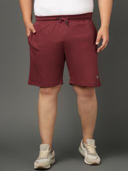 Club York - Mens Maroon Plus Size Plus Size Shorts