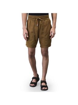 WOODLAND - Mens Solid Brown Shorts