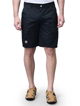 WOODLAND - Mens Solid Navy Blue Shorts