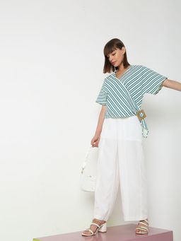 VERO MODA - Women Stripes Blue Top