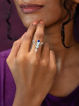 Shaya by CaratLane - 925 Silver Mezaj Ring