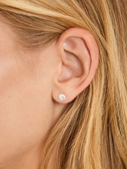 Accessorize London - 925 Sterling Silver Seashell Stud Earrings