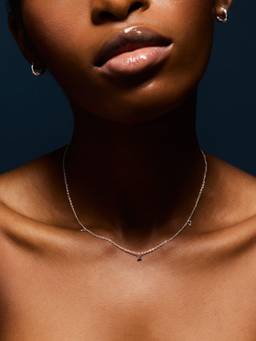 Accessorize London - White 925 Sterling Silver Diamante Pendant Necklace