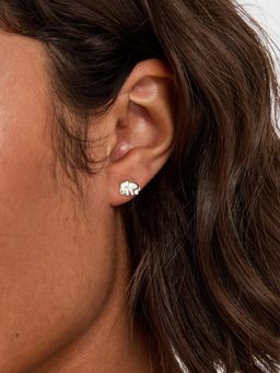 Accessorize London - 925 Sterling Silver Elephant Stud Earrings