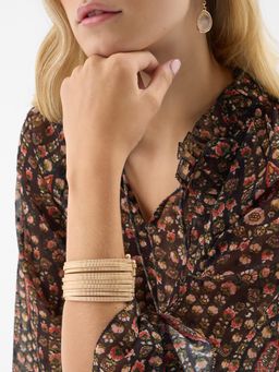 Accessorize London - Gold Multi Bangle Cuff