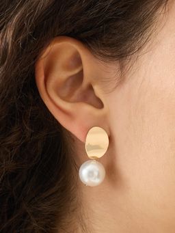 Accessorize London - White Pearl Drop Earrings