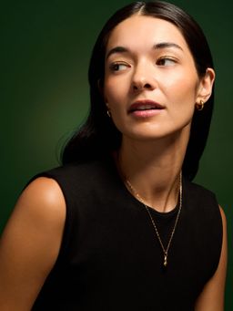 Accessorize London - Gold Molten Nugget Pendant Necklace