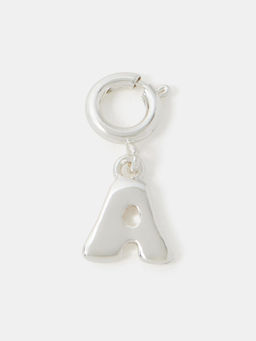 Accessorize London - Silver Bubble A Initial Jewellery Charm