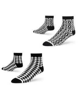 Dynamocks - Men and Women Ankle Length Socks - Free Size - Pack of 2 Pairs