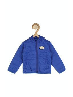 Allen Solly Junior - Boys Blue Textured Regular Fit Jacket