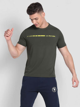 U.S. POLO ASSN. - Small Brand Print AE001 Lounge T-Shirt Green