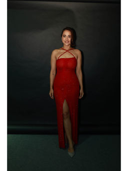ITRH - Abigail Red Embellished Gown