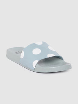 Carlton London - Polka Dot Blue White Sliders