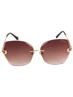 Voyage - Brown Oversized Sunglasses-S012MG2883