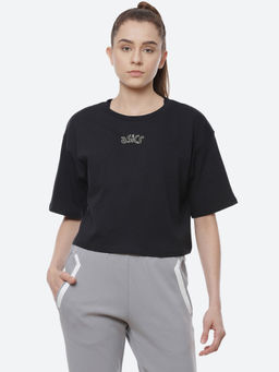 ASICS - W One Point Graphic Ss Black Women Gym & Training T-shirts