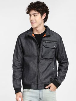 Jack & Jones - Dark Grey High Neck Jacket