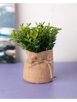 Voncasa - Artificial Flower with Pot - Green