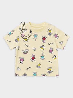 Mi Arcus - Peppa Pig Print Cotton T-Shirt