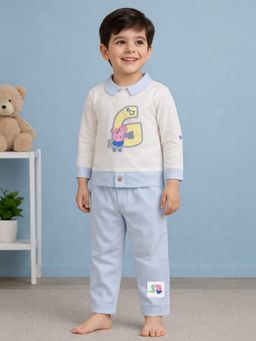 Mi Arcus - Peppa Pig Print T-Shirt With Pant