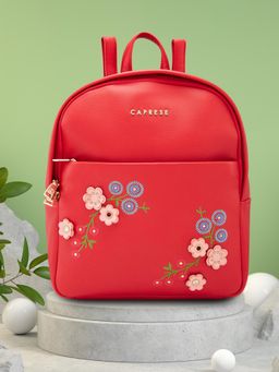Caprese - Maroon Floral Backpack
