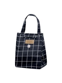 NFI Essentials - Black Checks Lunch Bag