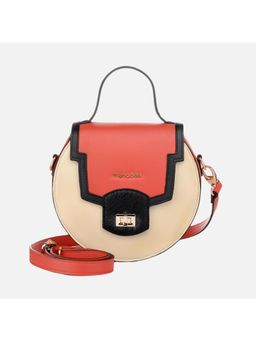 MONADAA - Orange Solid Sling Bag with Detachable Strap