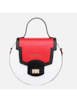 MONADAA - Red Solid Sling Bag with Detachable Strap