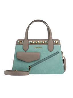 MONADAA - Turquoise Solid Hand Bag and Detachable Strap
