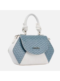 MONADAA - Grey Textured Sling Bag with Detachable Strap