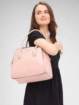 Caprese - Pink Solid Hand Bag and Detachable Strap