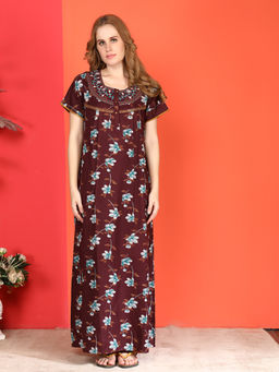 evolove - Maroon Vibrant Bliss Alpine Nighty