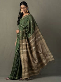 Fabindia - Silk Matka Jamdani Sari