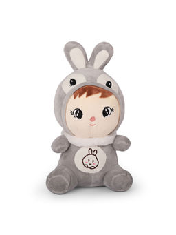 DukieKooky - Cute & Adorable Grey Bunny Soft Plush Toy For Kids