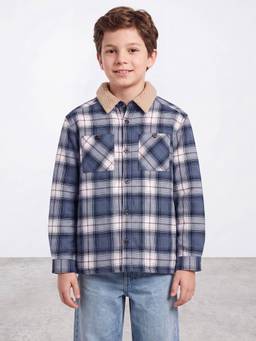 R&B - Boys Cotton Checks Multicolor Jacket