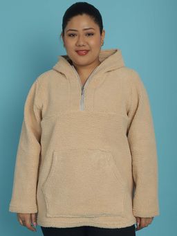 theRebelinme - Women Hooded Sweater Off White