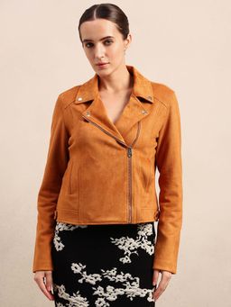 VERO MODA - Faux Suede Biker Jacket
