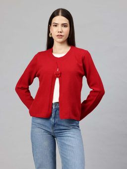Pierre Carlo - Womens Cardigan Red