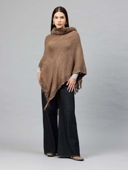 Pierre Carlo - Women Poncho Brown