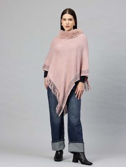 Pierre Carlo - Women Poncho Pink