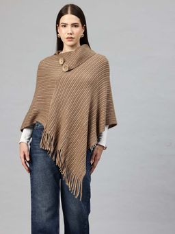 Pierre Carlo - Women Poncho Brown