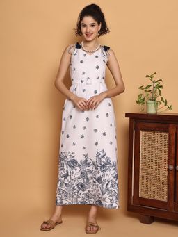 BLANC9 - Summertime Floral White Strappy Dress