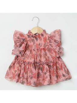 BYB Premium - Chiffon Woven Solid One Piece Dresses -Pink