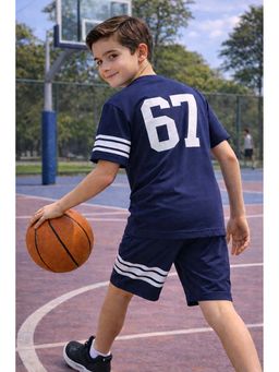 Ninos Dreams - Cotton Half Sleeves Typographic Theme Printed Boys Co-ord Sets