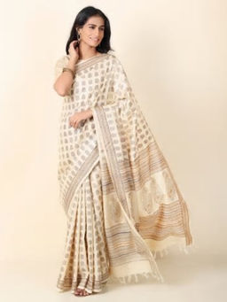 Fabindia - Silk Hand Block Print Sari