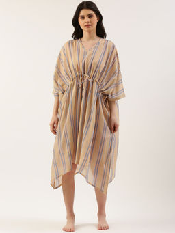 Clt.s - Women Beige Cover Up Dress