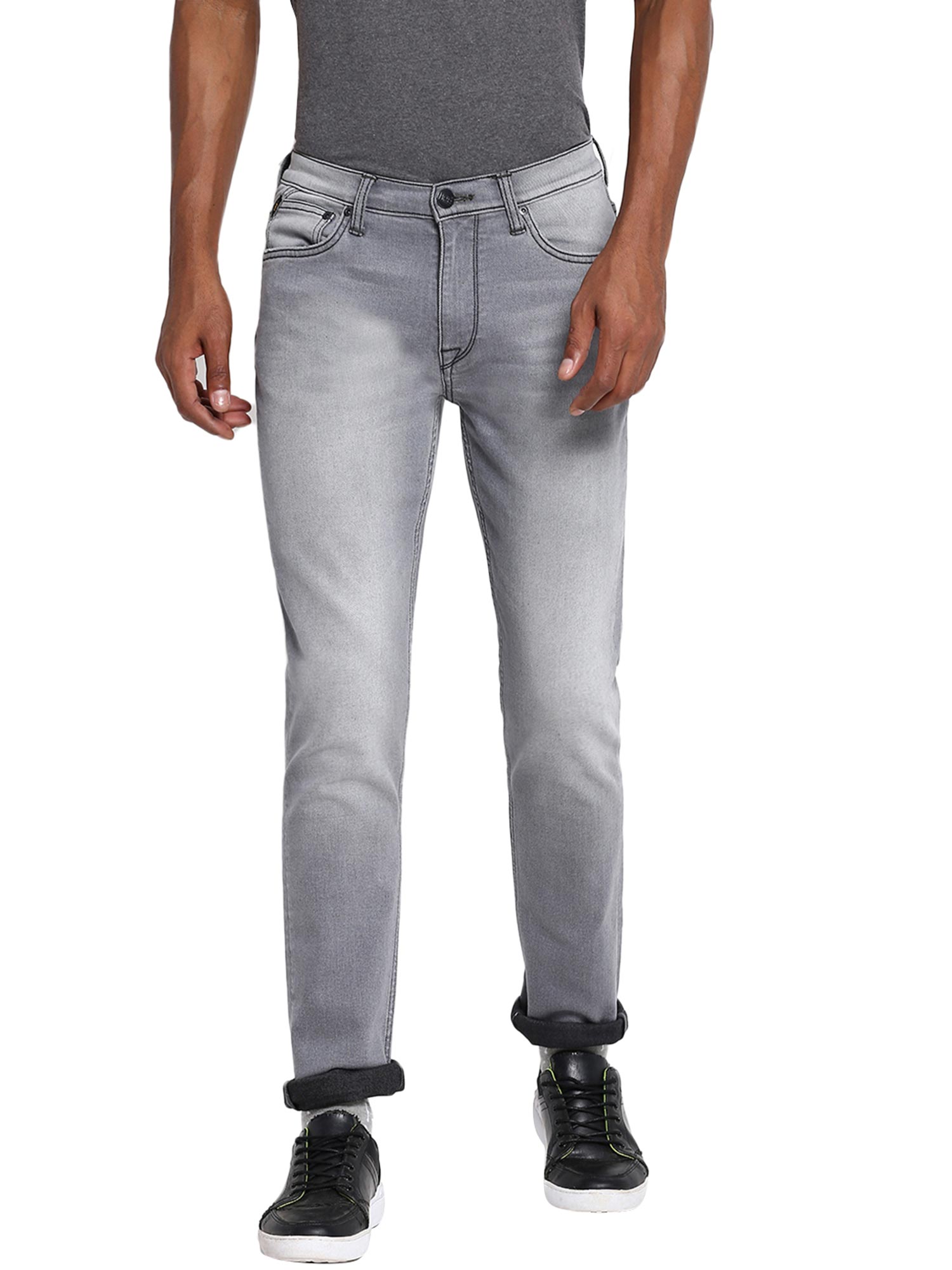 Buy Lee Men Bruce Ice Grey Skinny fit 