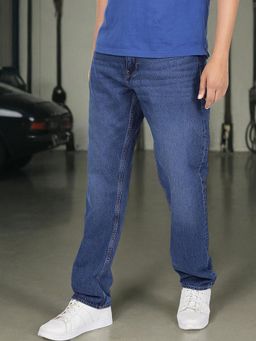 Lee - Men Blue Mick Comfort Fit Mid Rise Light Fade Jeans