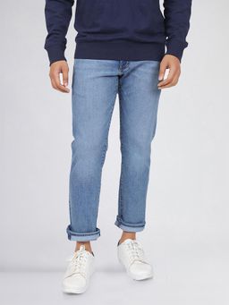 Lee - Men Blue Mick Comfort Fit Mid Rise Light Fade Jeans